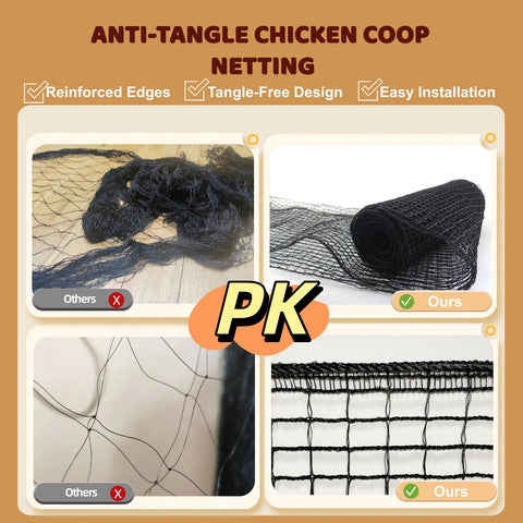ORIVOGAS complete installation kit includes ties and stakes for quick setup.
