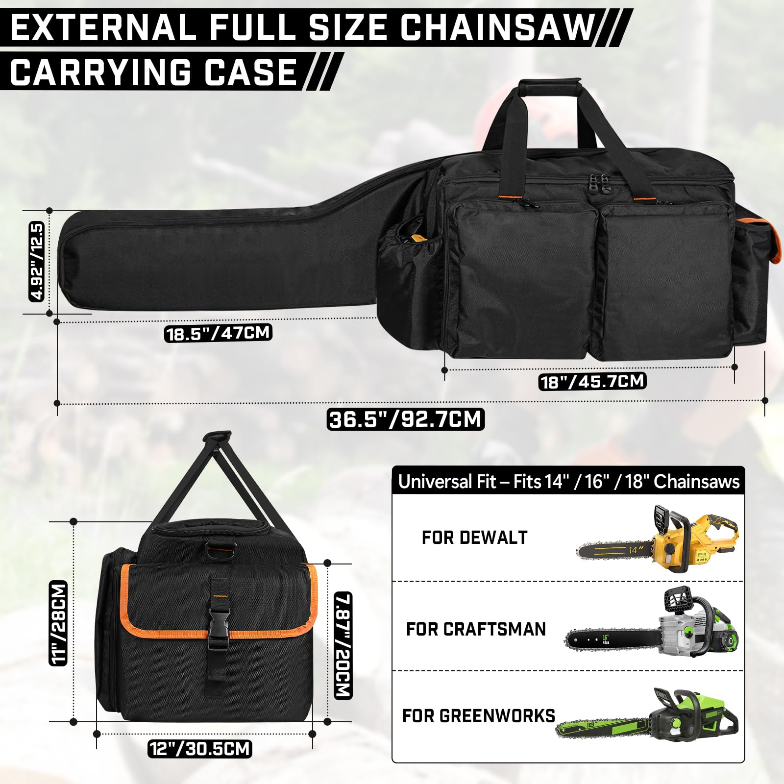 Resistant waterproof construction protects equipment from rain and mud during work.