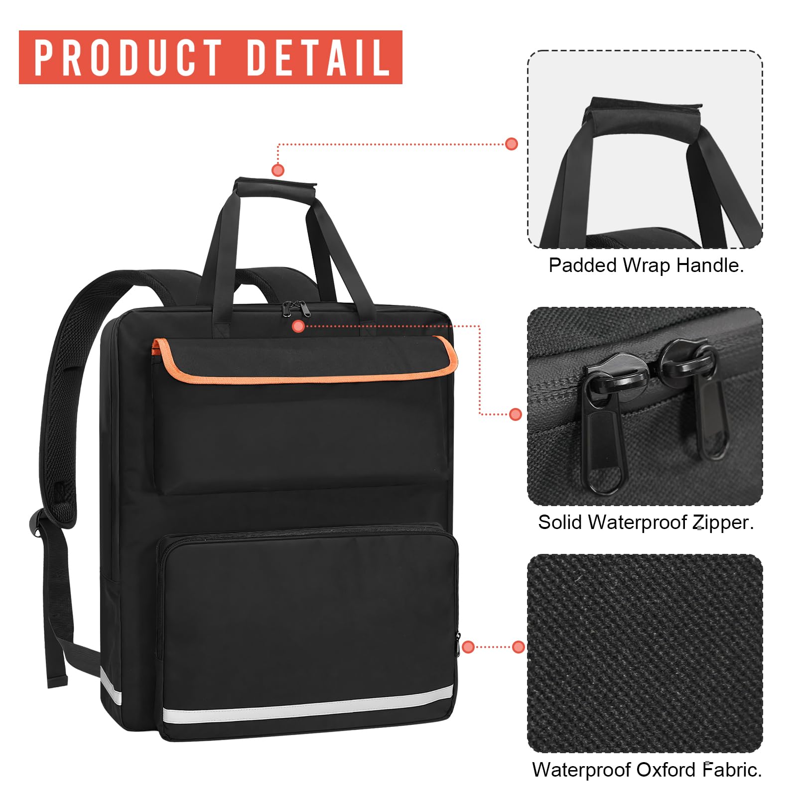 ORKELS solar panel storage bag durable nylon construction withstands outdoor use
