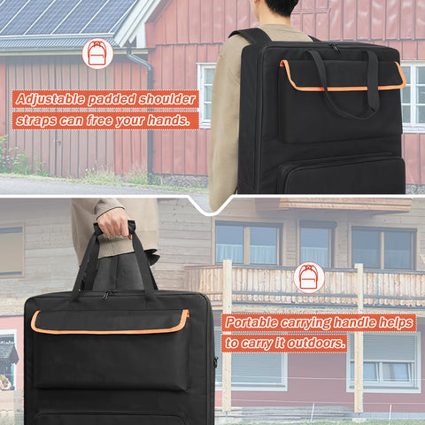 ORKELS solar panel storage bag open design for quick access