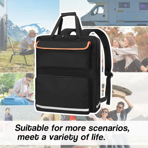 ORKELS solar panel storage bag ideal for outdoor trips and camping