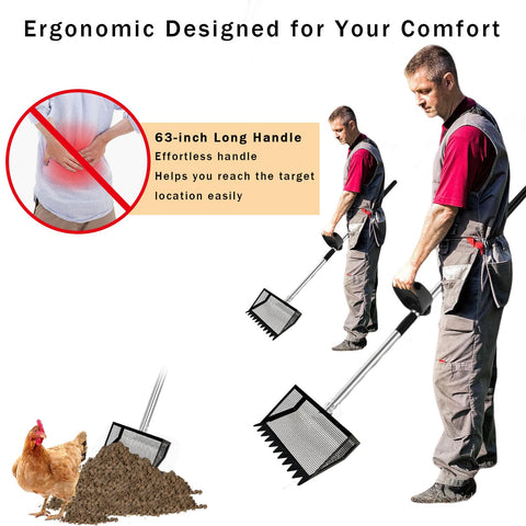 ORLYOBABE heavy-duty metal construction for durable stall cleaning.