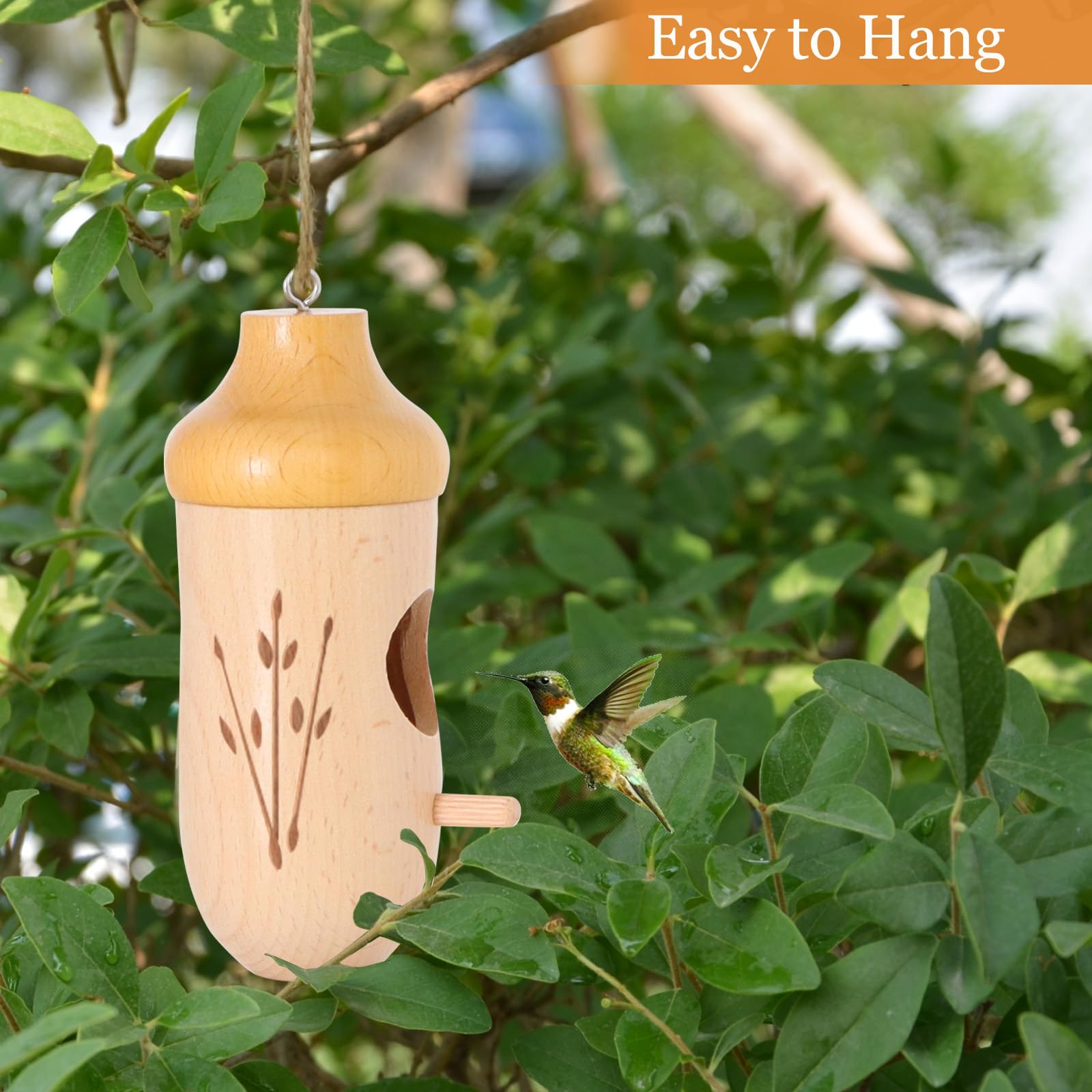 OROGHT compact 5x2x2 inch nesting house for family-friendly birdwatching.