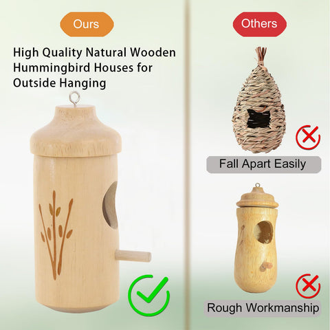 OROGHT Hummingbird House entrance diameter 9/10 inches fits hummingbirds comfortably