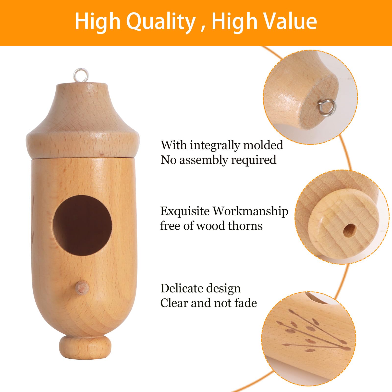 OROGHT decorative hummingbird house for indoors or outdoors.