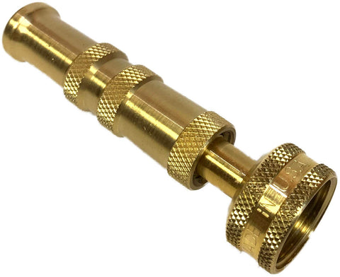 Orrco Brass Hose Nozzle in adjustable spray mode for versatile watering tasks.