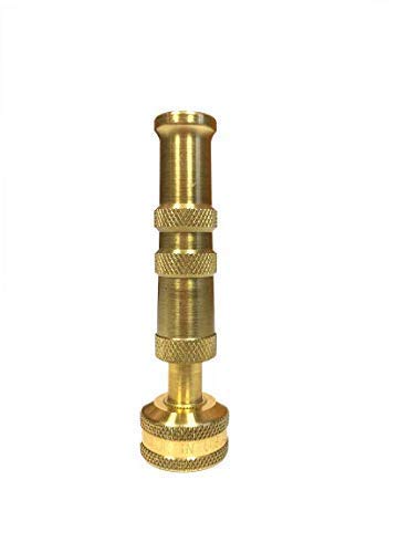 Orrco Brass Hose Nozzle body showcases heavy-duty construction for durable garden use.