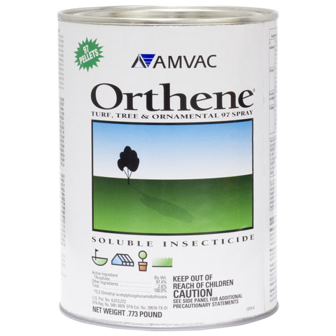 Orthene Acephate bottle for effective pest control on turf and ornamentals.