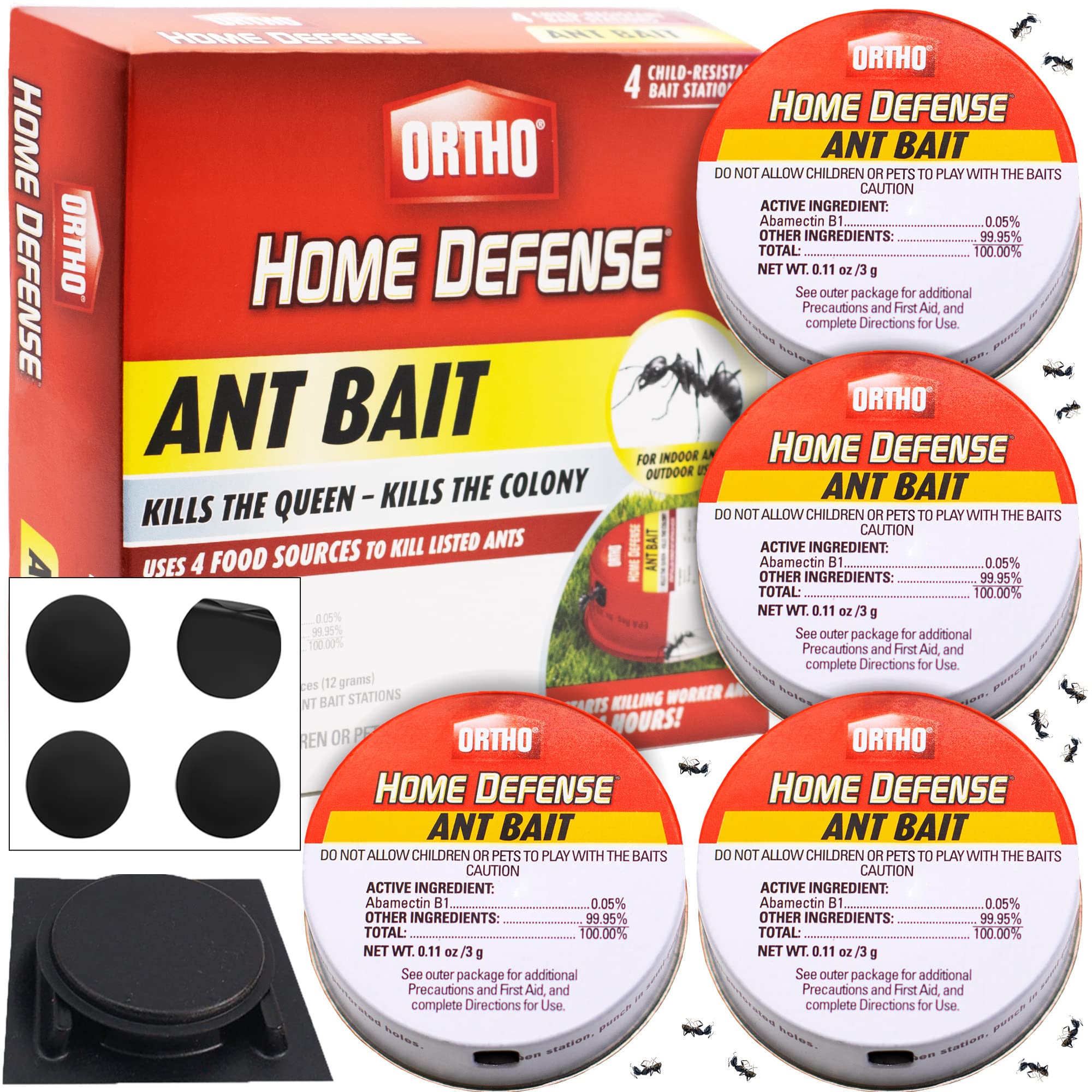 Ortho Ant Killer in metallic case protects indoor space from ant trails.