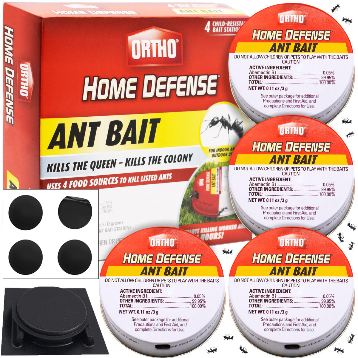 Ortho Ant Killer in metallic case protects indoor space from ant trails.