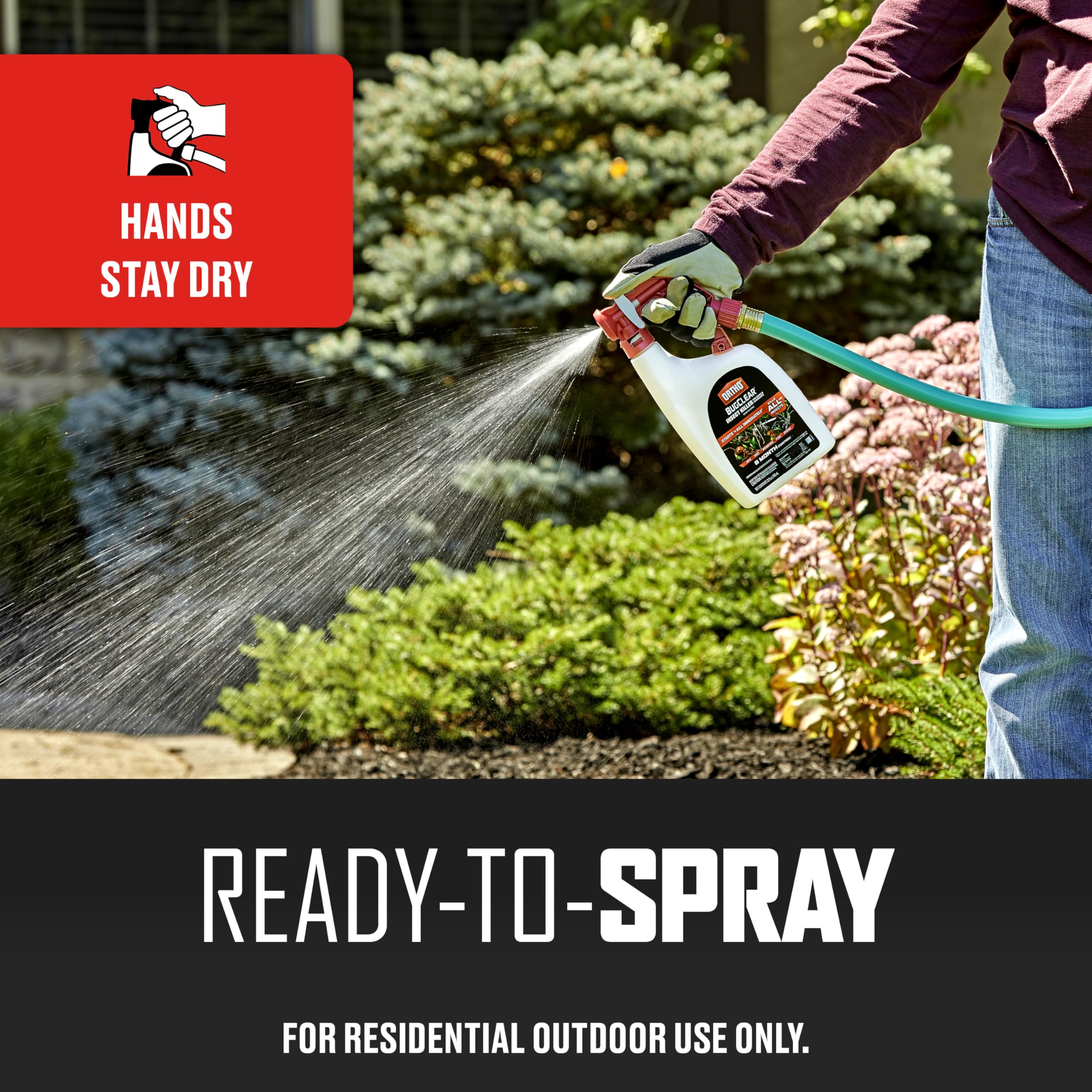 Ortho BugClear 5,300 sq ft coverage for lawns shown.