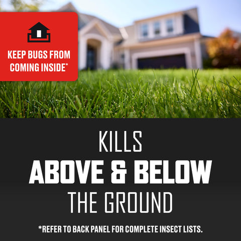Ant pile on lawn highlights area guarded by Ortho BugClear