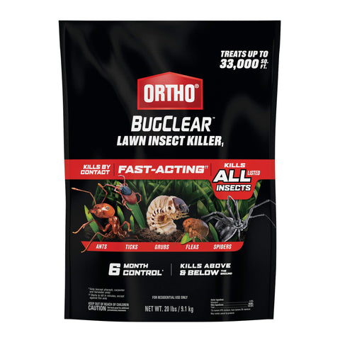 Ortho BugClear Lawn Insect Killer1 bag shown for outdoor pest protection