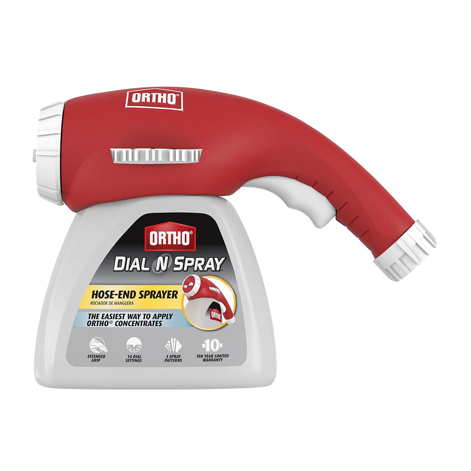 Ortho Dial N Spray hose-end sprayer dial settings close-up for precise dilution