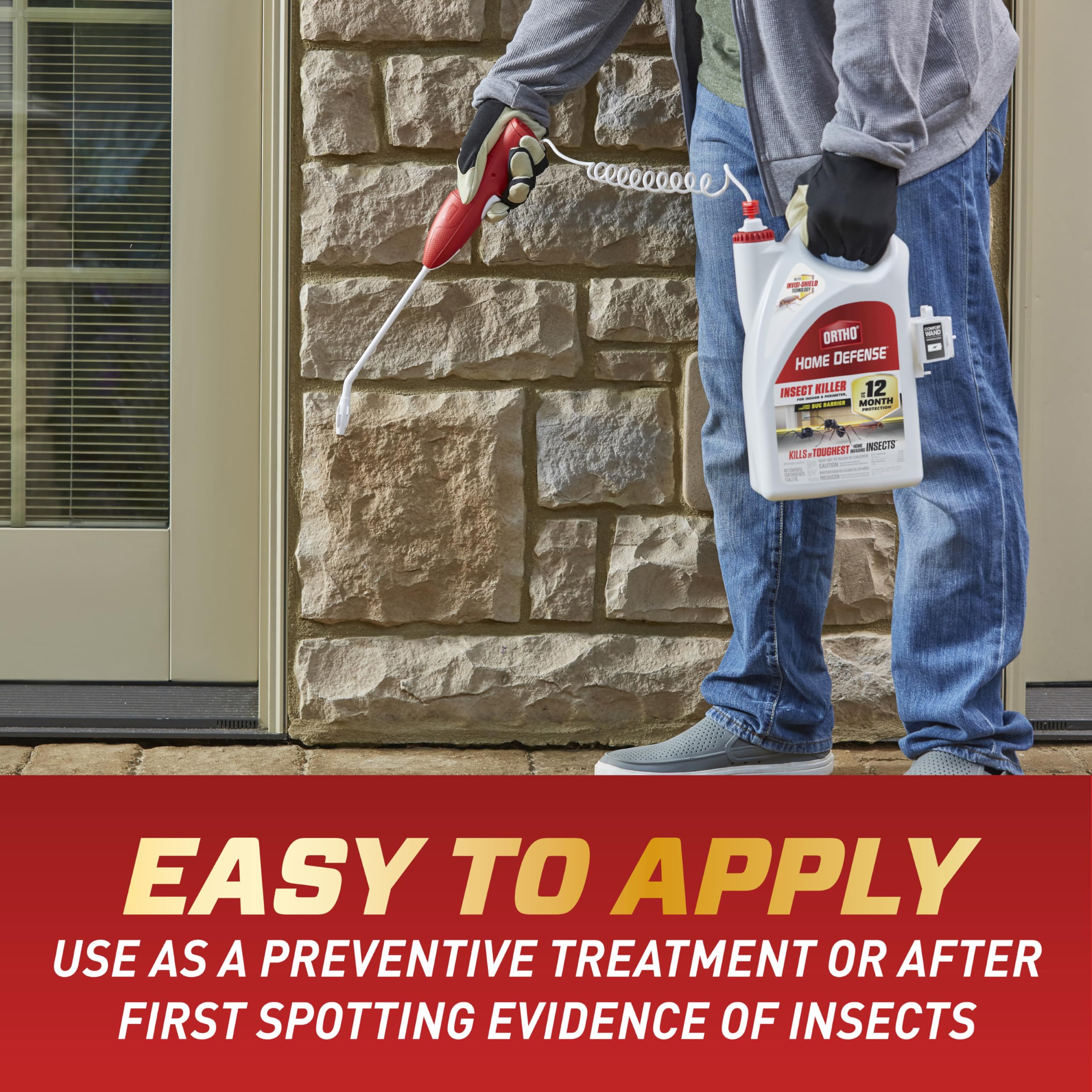Ortho dries clear and residue-free for near-invisible protection after application.