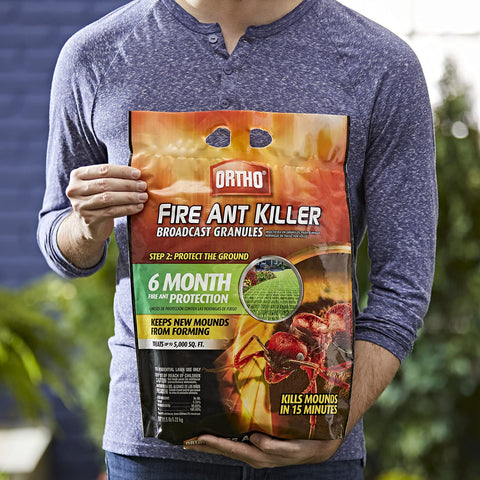 Ortho Fire Ant Killer Broadcast Granules as part of the 2-step system