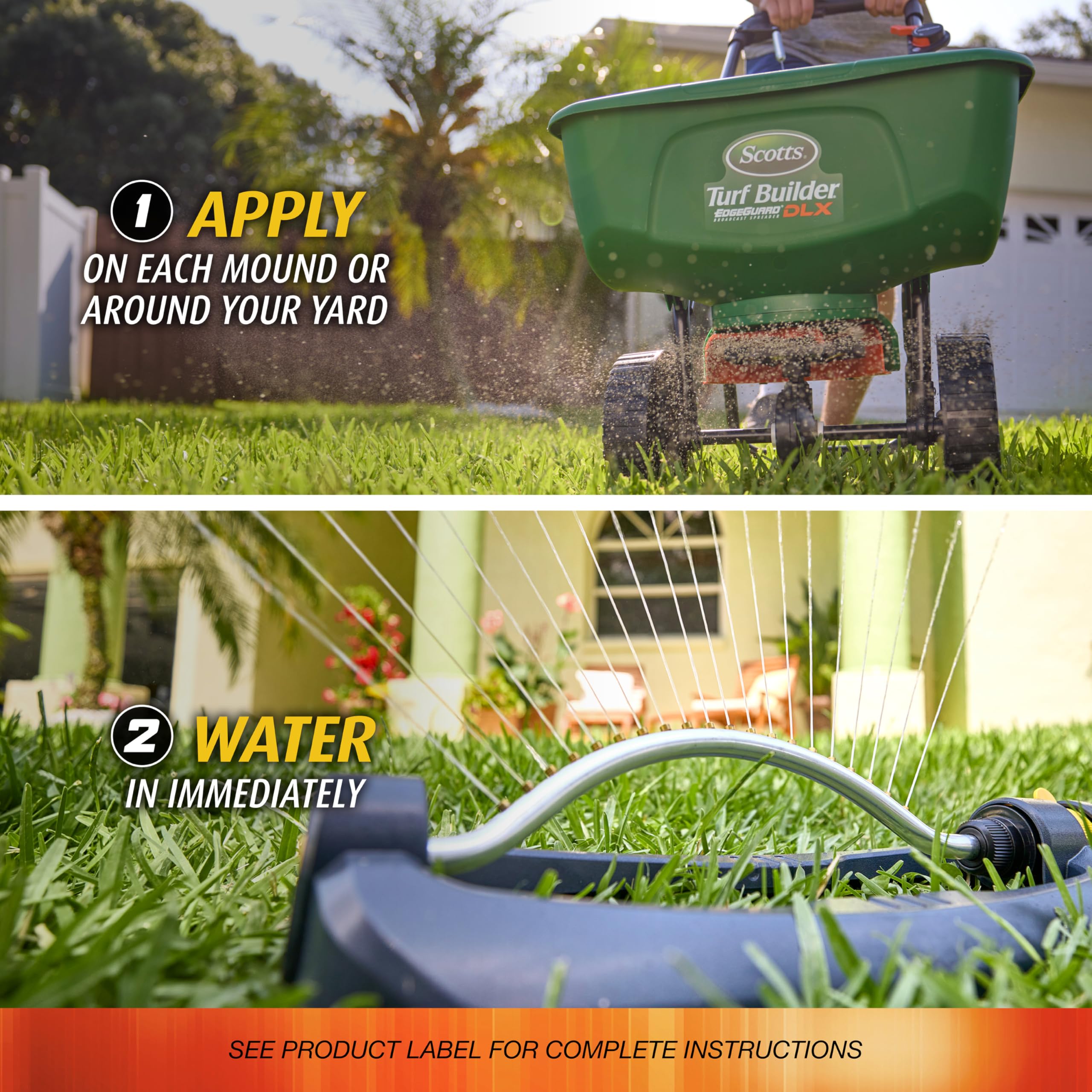 Ortho Fire Ant Killer Broadcast Granules protect the entire lawn for months.