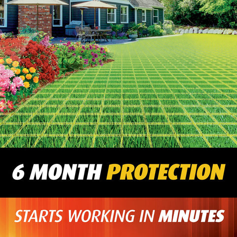 Ortho Fire Ant Killer Broadcast Granules used outdoors on a residential lawn