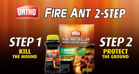 Ortho Fire Ant Killer Broadcast Granules provide up to six months of lawn protection