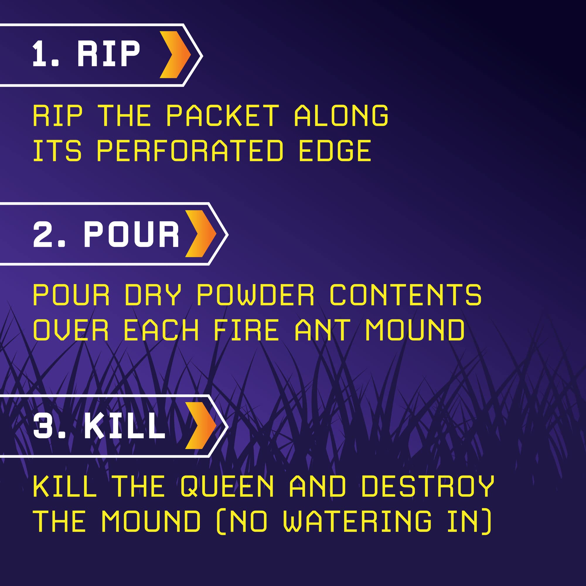 Ortho Fire Ant Mound Blitz open pack ready to pour