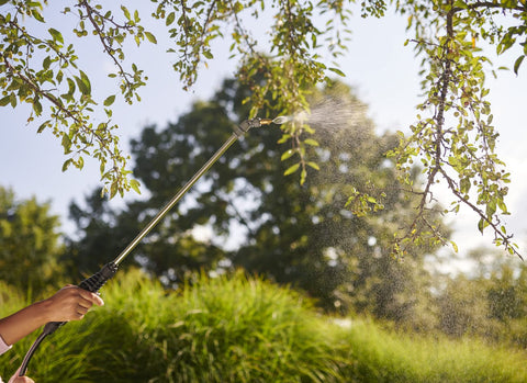 Ortho spray mist on branches for even coverage on trees