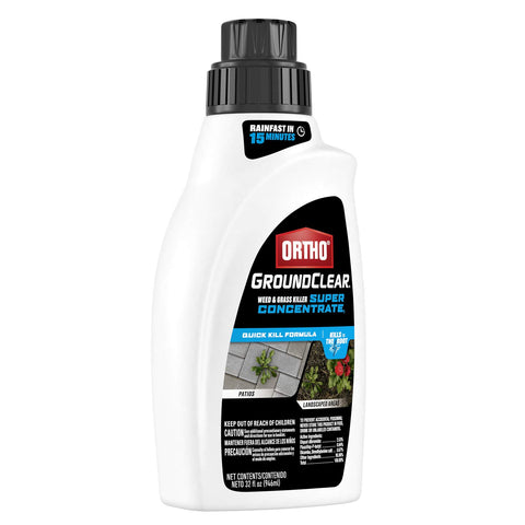 Ortho GroundClear being sprayed on actively growing weeds.