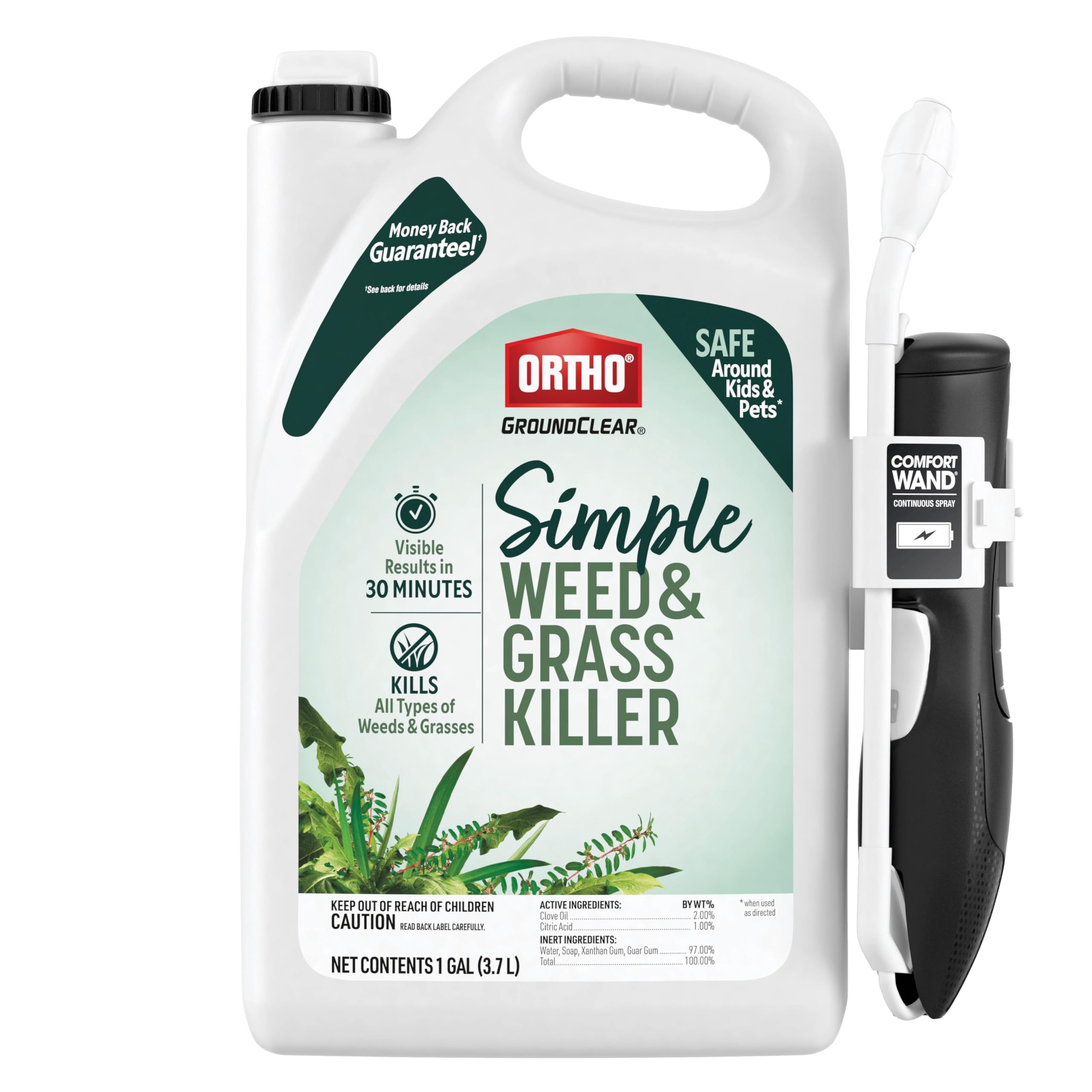 Ortho GroundClear bottle with Comfort Wand for easy weed control outdoors