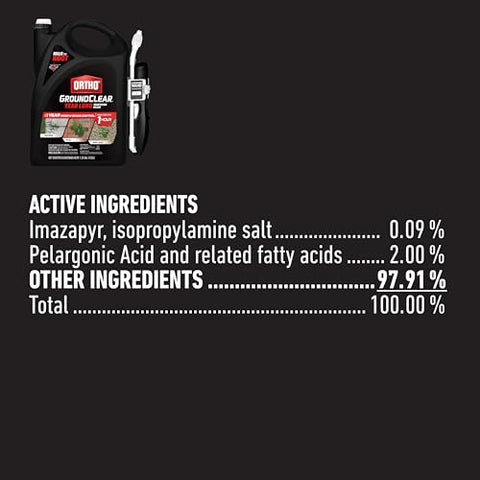 Ortho GroundClear fast-acting formula begins working quickly after application