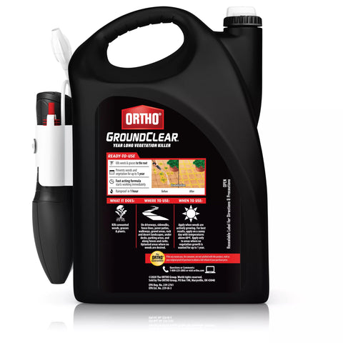 Ortho GroundClear ideal for under decks, fences, curbs, and edge areas