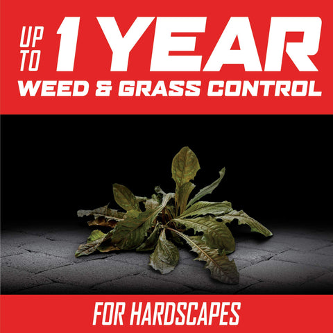 Ortho GroundClear provides up to one year of weed control with a single application