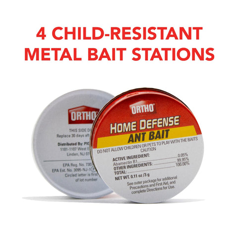 Ortho Home Defense 4PK demonstrates queen and colony targeting for ant control.