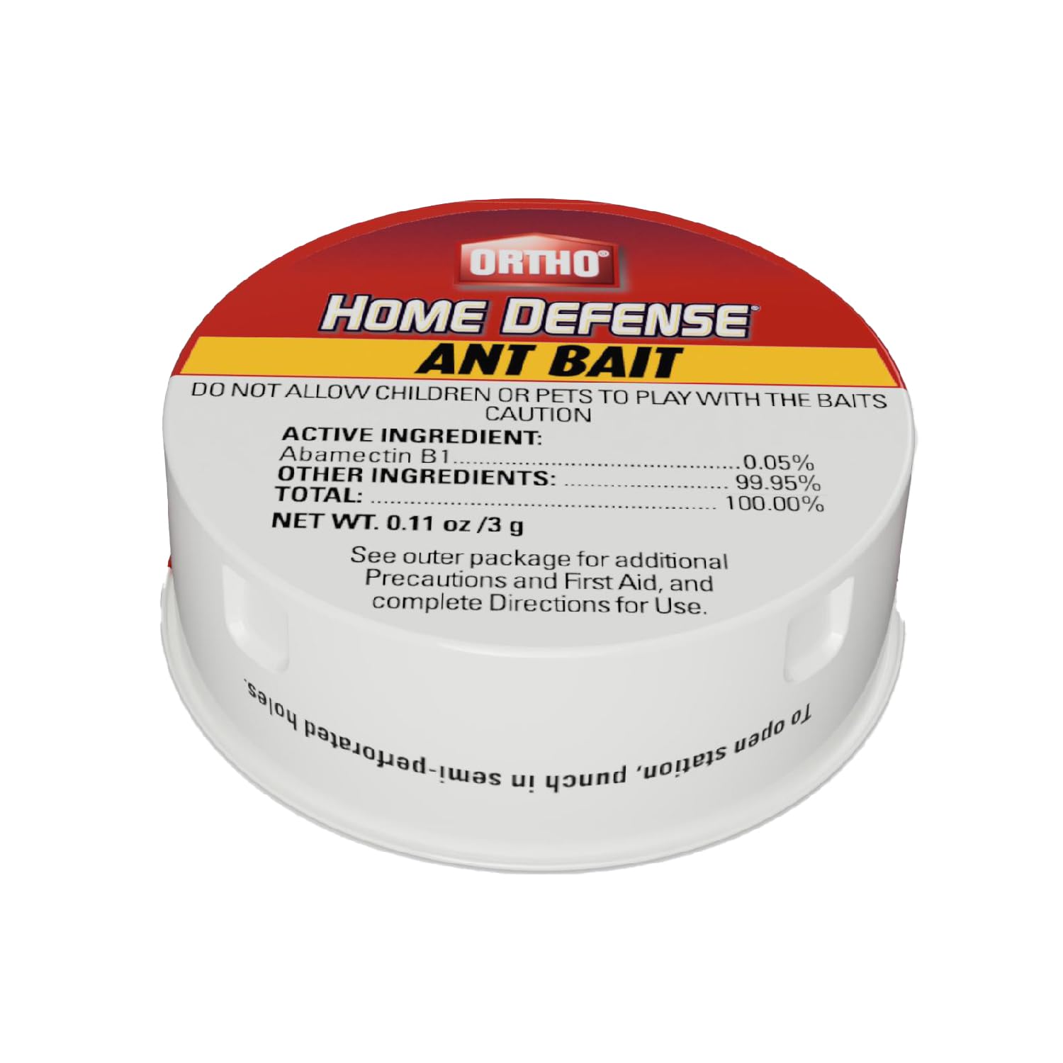 Ortho Home Defense 4PK bait stations for indoor and outdoor use.