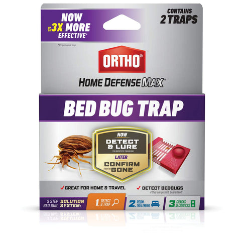 Ortho Home Defense Bed Bug Trap activated lure attracts bed bugs for early detection