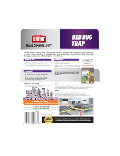 Ortho Home Defense Bed Bug Trap disposed after use in a sealed bag