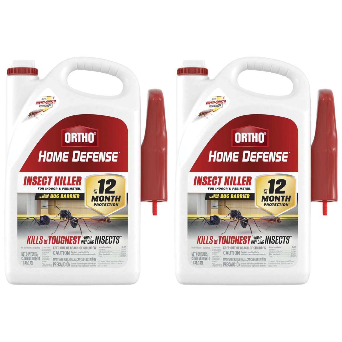 Ortho Home Defense bottle with trigger spray for easy indoor and perimeter protection.