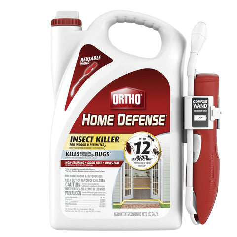 Ortho Home Defense Comfort Wand bottle for easy continuous spray indoors.