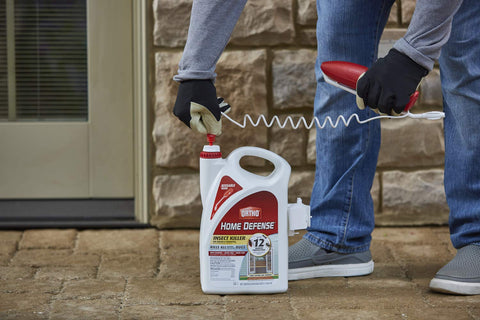 Ortho Home Defense exterior perimeter application around the foundation
