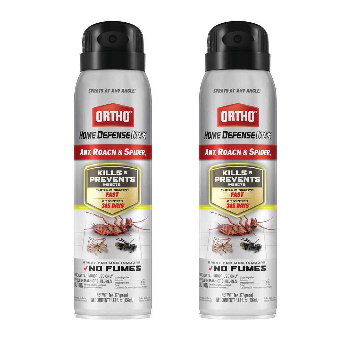 Ortho Home Defense Max bottle angled spray reaches cracks for fast indoor control