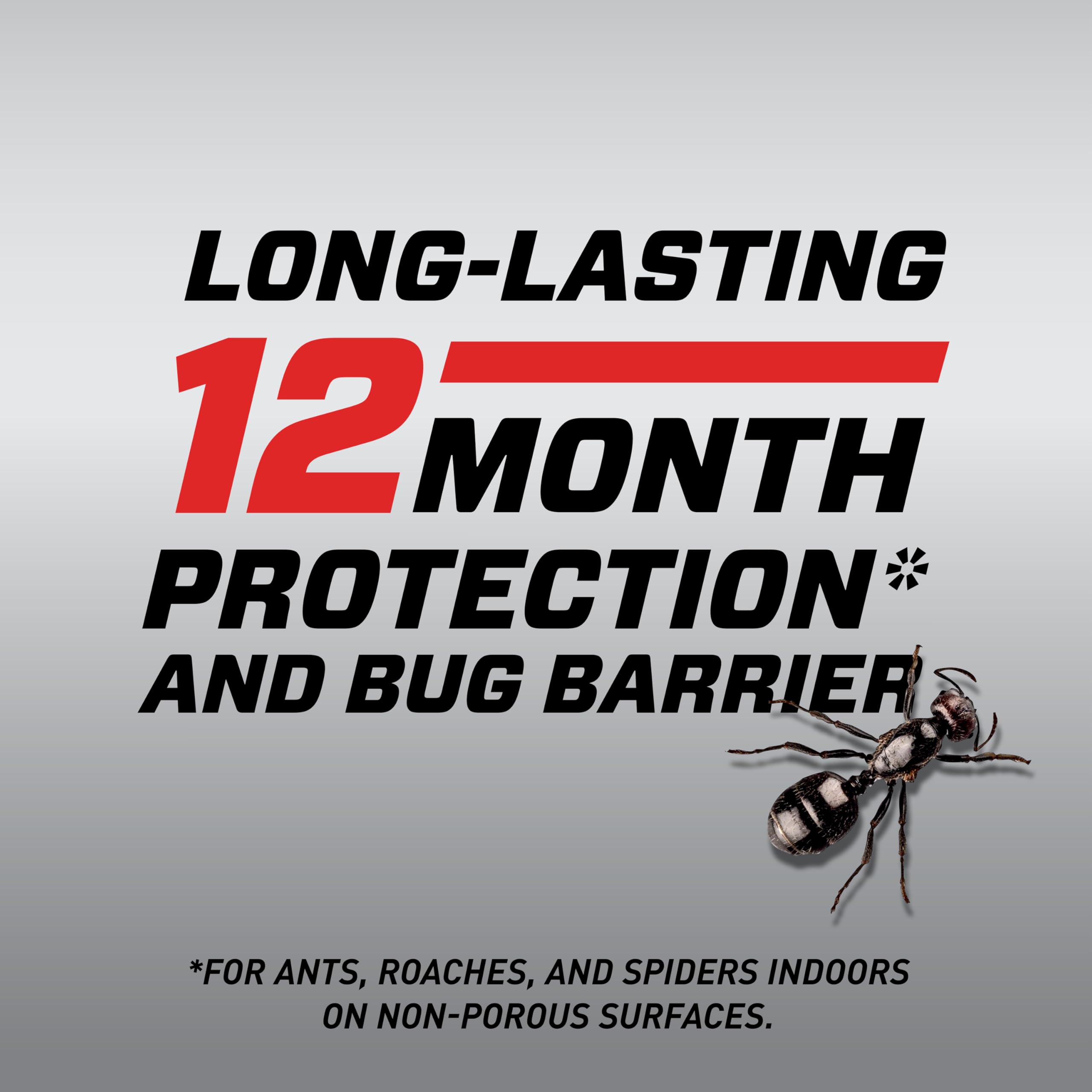 Ortho Home Defense Max fast drying formula on nonporous surface