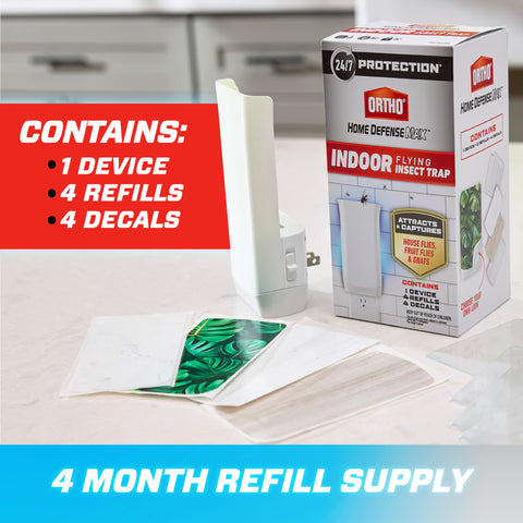 Ortho Home Defense Max glue trap inside the unit captures pests