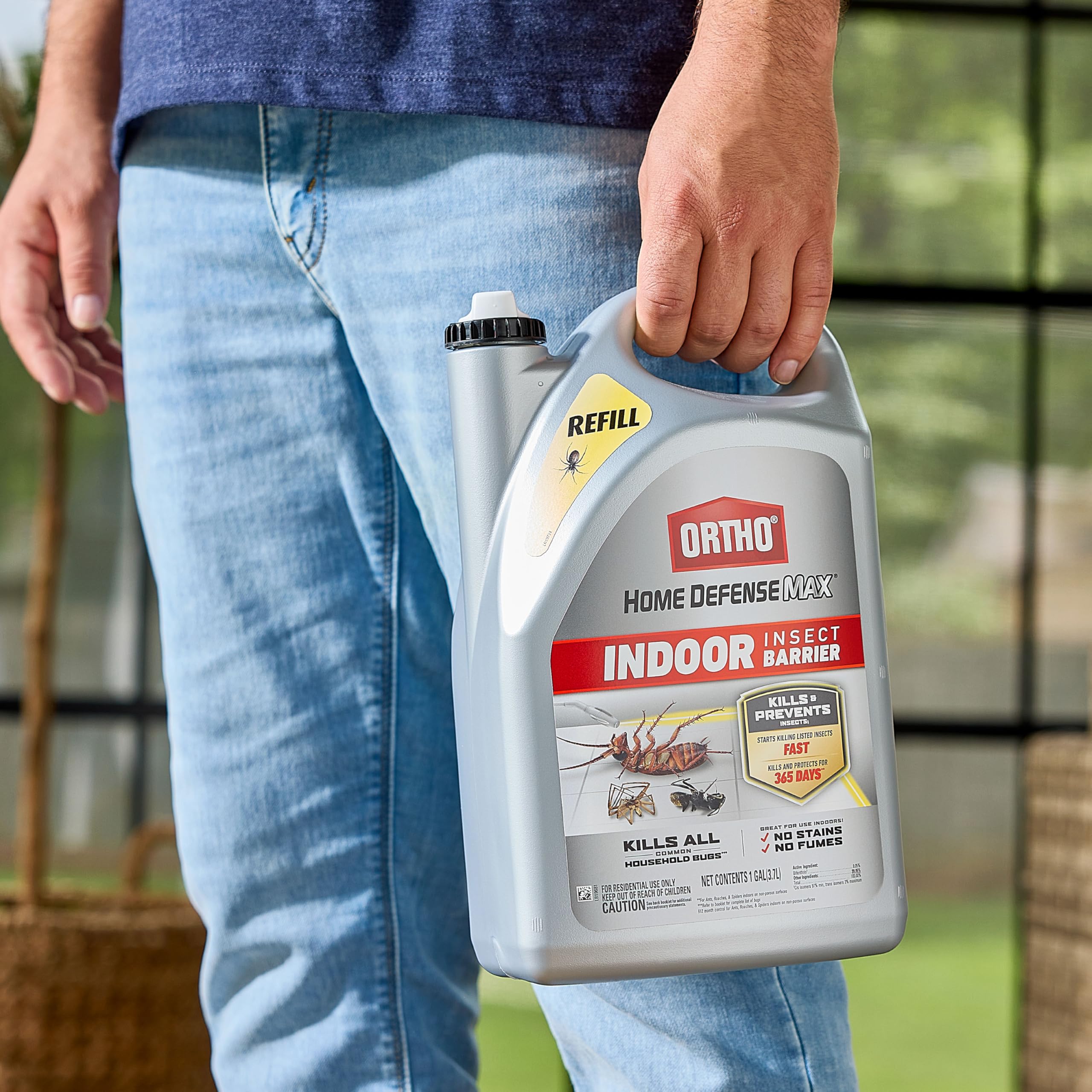 Ortho Home Defense Max outdoor perimeter application around foundation