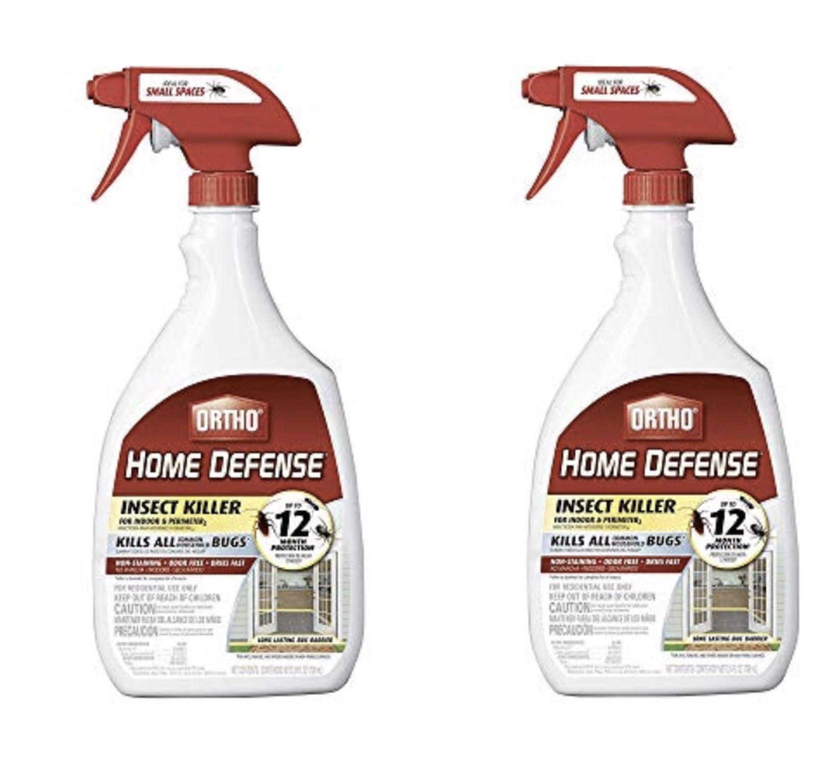 Ortho Home Defense Max Insect Killer 24 oz bottle protecting kitchens and bathrooms from ants and roaches