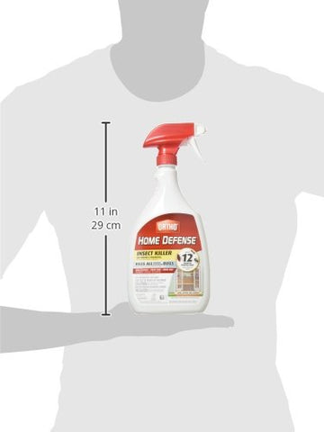 Close-up of Ortho Home Defense Max label showing non-staining formula.