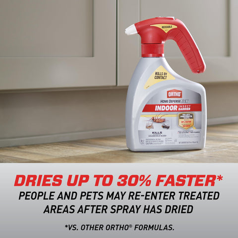 Ortho Home Defense Max odor-free drying after treatment