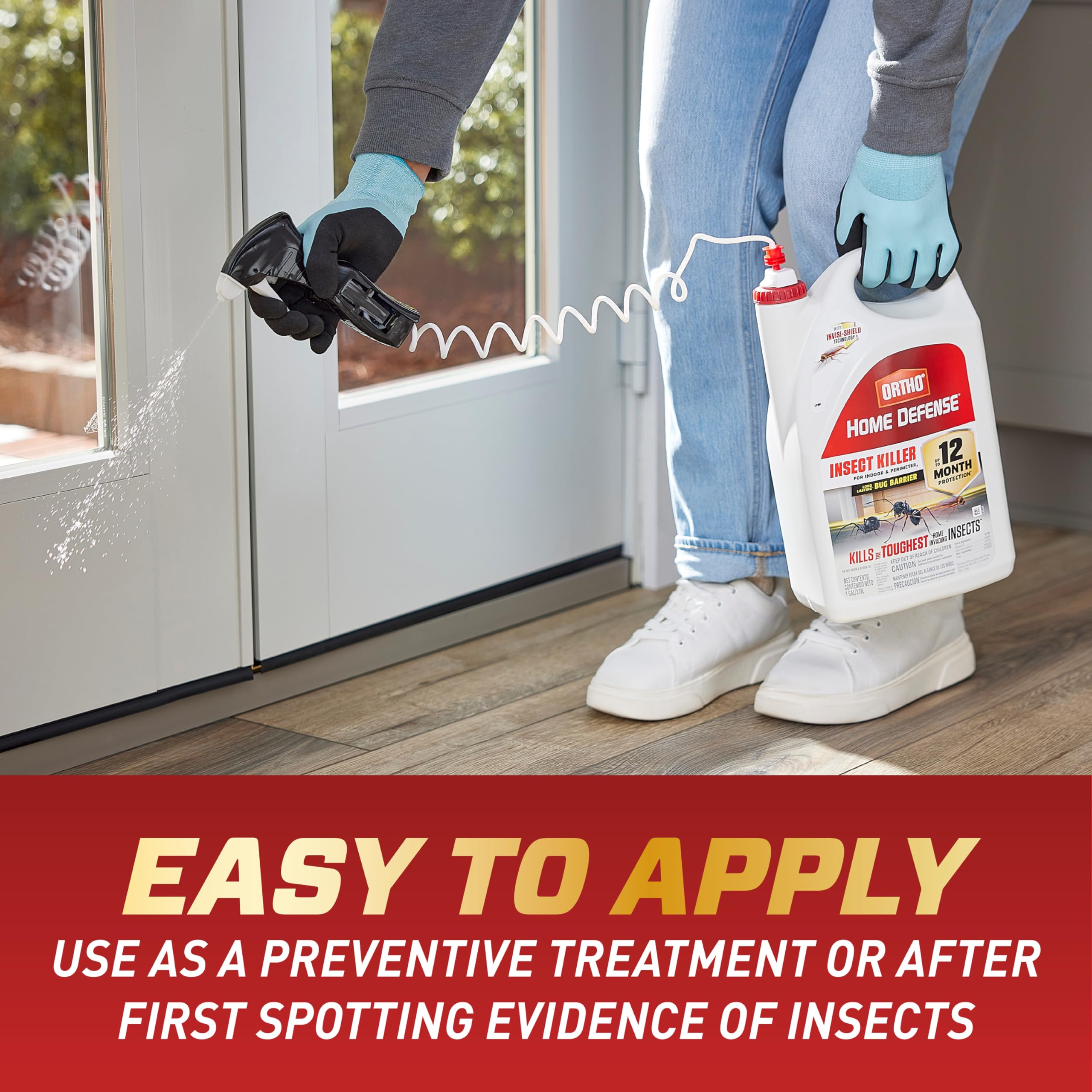 Trigger sprayer included for precise, comfortable application.