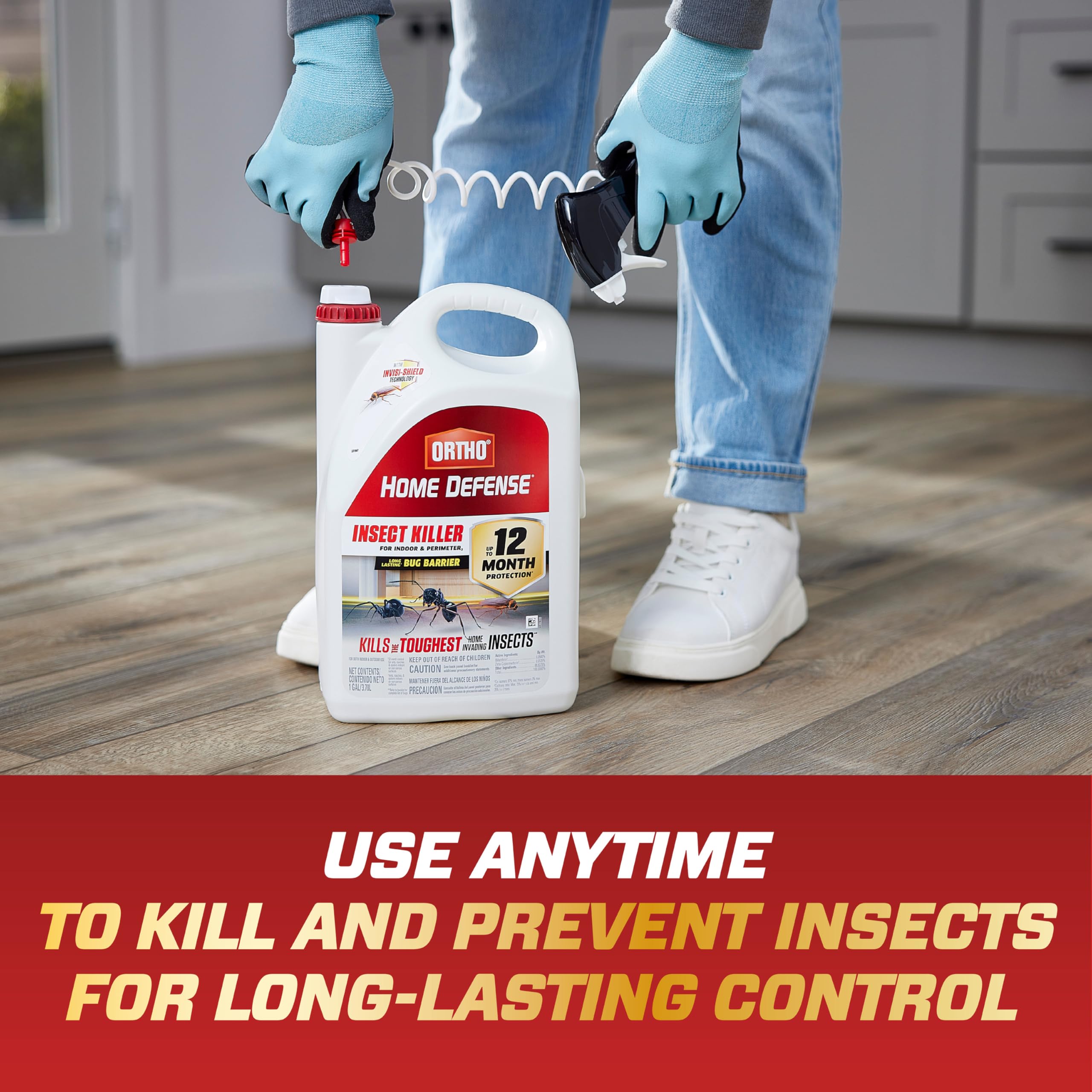 Two 1-gallon containers provide a ready-to-use indoor/outdoor pest solution.