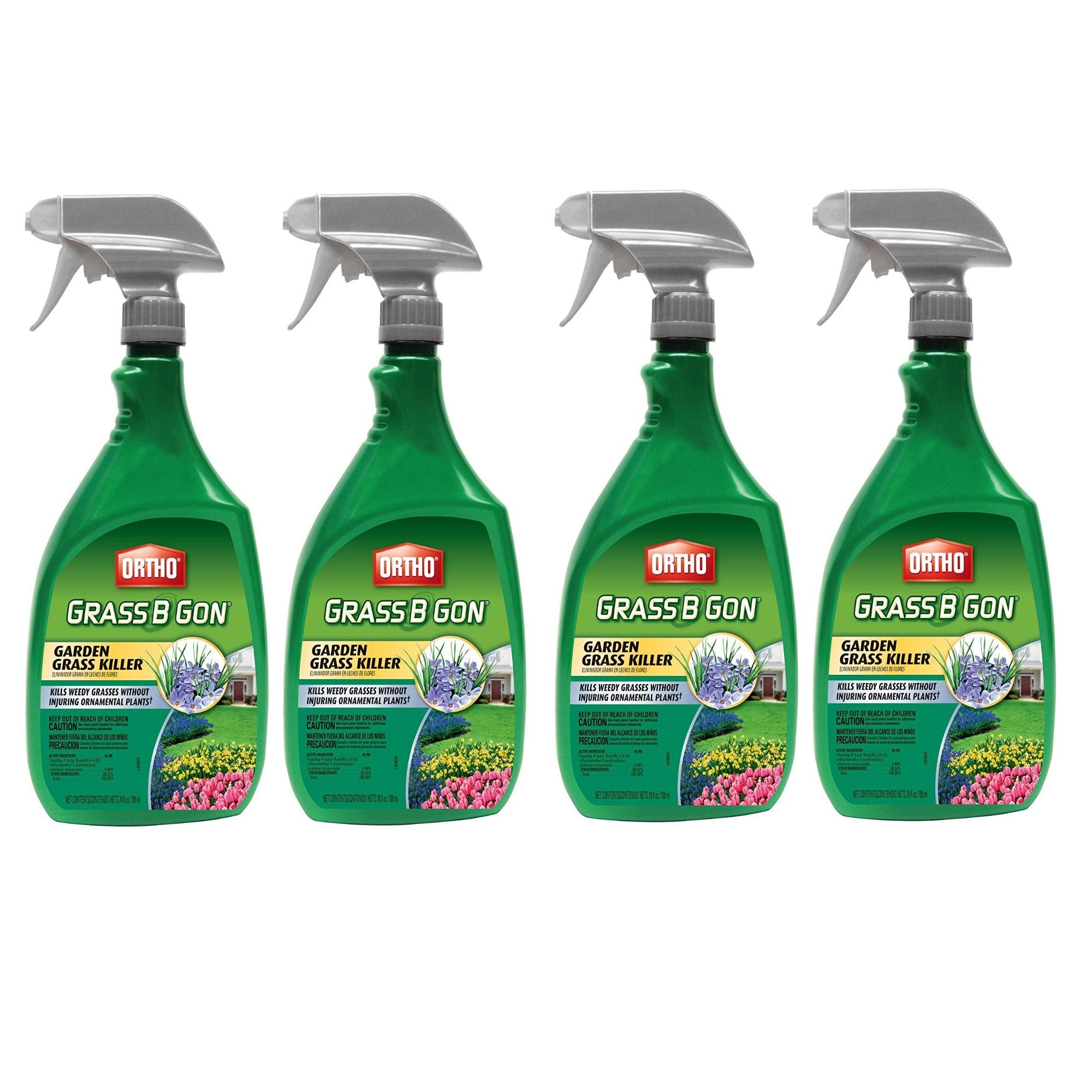 Ortho Lands B-Gon Grass Killer landscape bottle ready-to-use spray targets grasses near ornamentals.