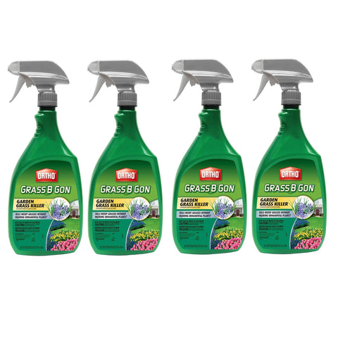 Ortho Lands B-Gon Grass Killer landscape bottle ready-to-use spray targets grasses near ornamentals.
