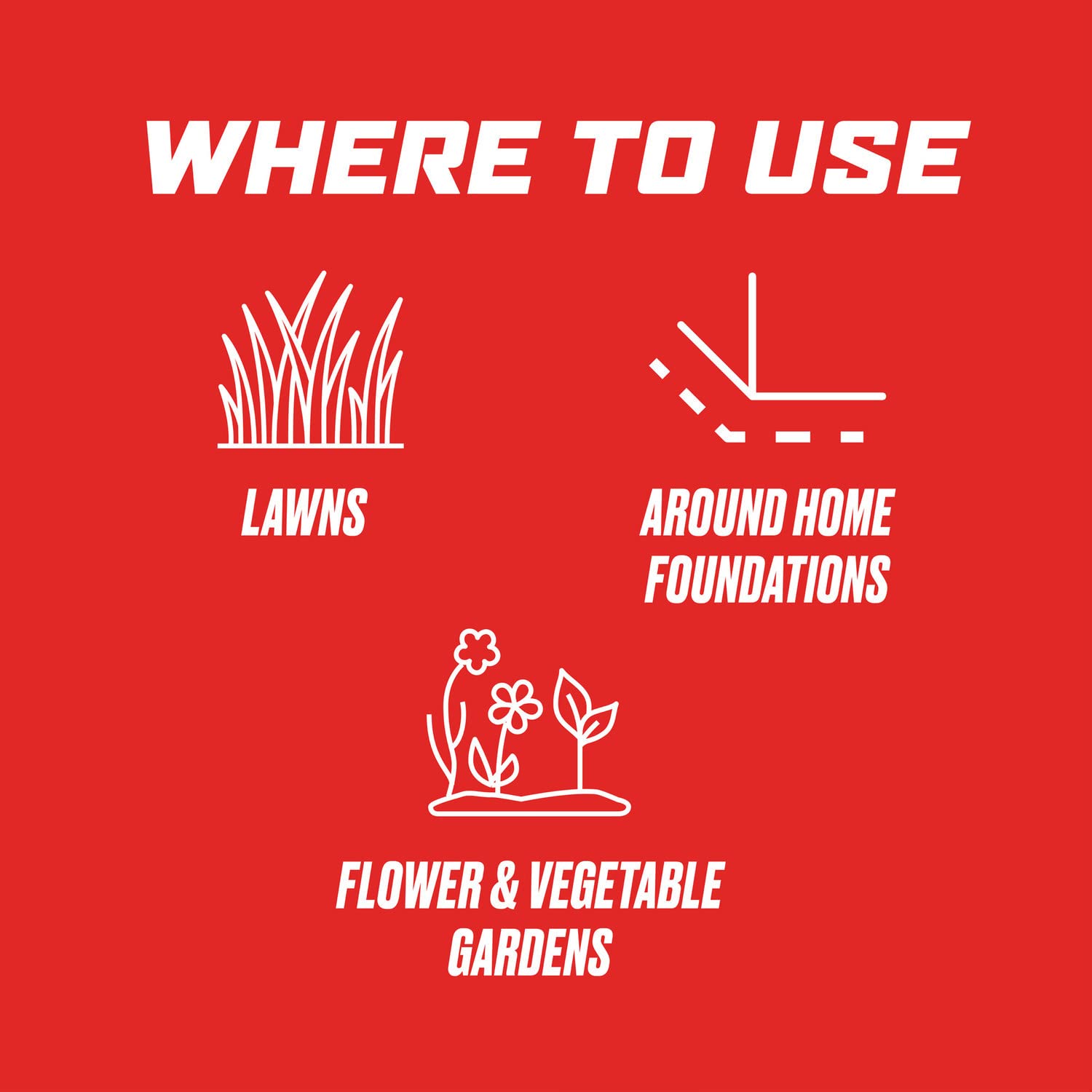 Ortho Lawn Insect Killer Granules label shows insects controlled.