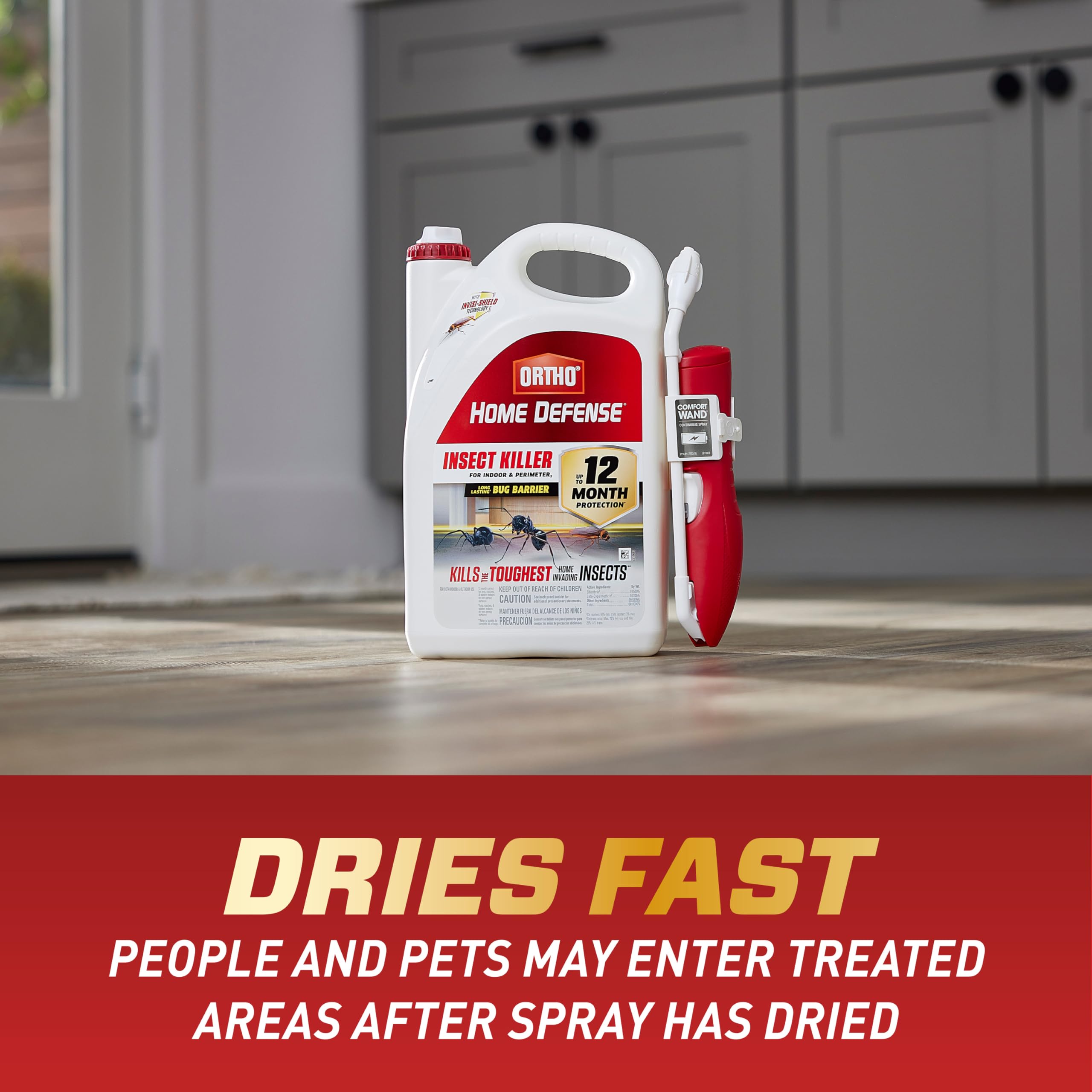 Ortho technology delivers virtually no fumes for comfortable indoor use.